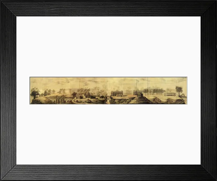 Framed Print : Panoramic view of Tsaritsyno (Design), 1776. Artist: Bazhenov, Vasili Ivanovich (1737-1799) Framed Print : Panoramic view of Tsaritsyno (Design), 1776. Artist: Bazhenov, Vasili Ivanovich (1737-1799)