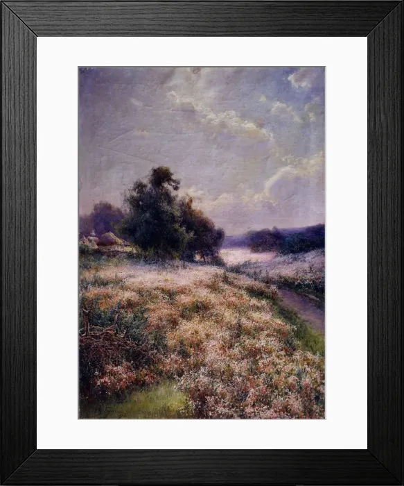 Framed Print : Blooming Meadow, 1906. Artist: Berkos, Mikhail Andreyevich (1861-1919) Framed Print : Blooming Meadow, 1906. Artist: Berkos, Mikhail Andreyevich (1861-1919)