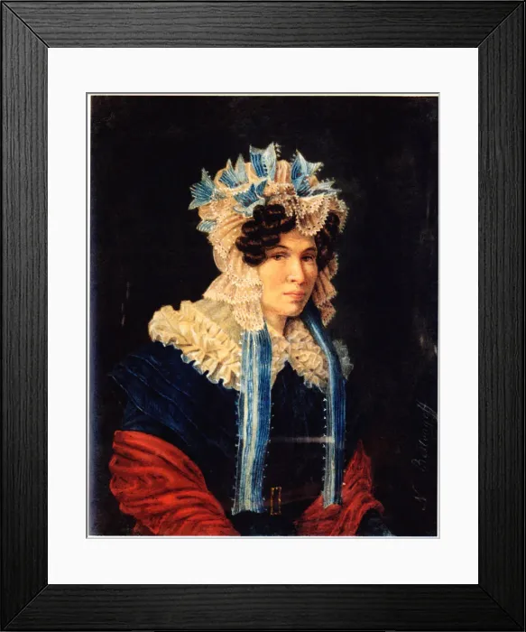 Framed Print : Portrait of Lyubov Ivanovna Stepovaya (1783-1858), 1927. Artist: Bestuzhev, Nikolai Alexandrovich (1791-1855) Framed Print : Portrait of Lyubov Ivanovna Stepovaya (1783-1858), 1927. Artist: Bestuzhev, Nikolai Alexandrovich (1791-1855)