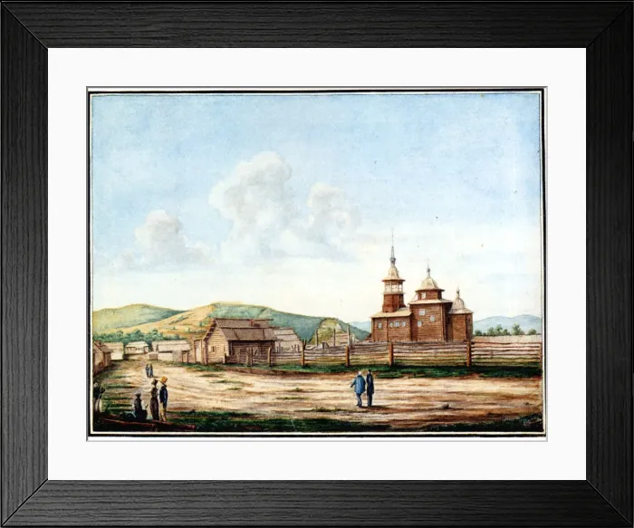 Framed Print : Church in Chita, 1829-1839. Artist: Bestuzhev, Nikolai Alexandrovich (1791-1855) Framed Print : Church in Chita, 1829-1839. Artist: Bestuzhev, Nikolai Alexandrovich (1791-1855)