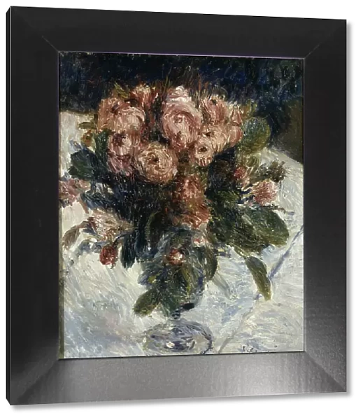 Moss Roses, c. 1890. Artist: Renoir, Pierre Auguste (1841-1919)