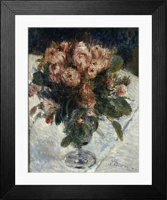 Framed Print : Moss Roses, c. 1890. Artist: Renoir, Pierre Auguste (1841-1919) Framed Print : Moss Roses, c. 1890. Artist: Renoir, Pierre Auguste (1841-1919)