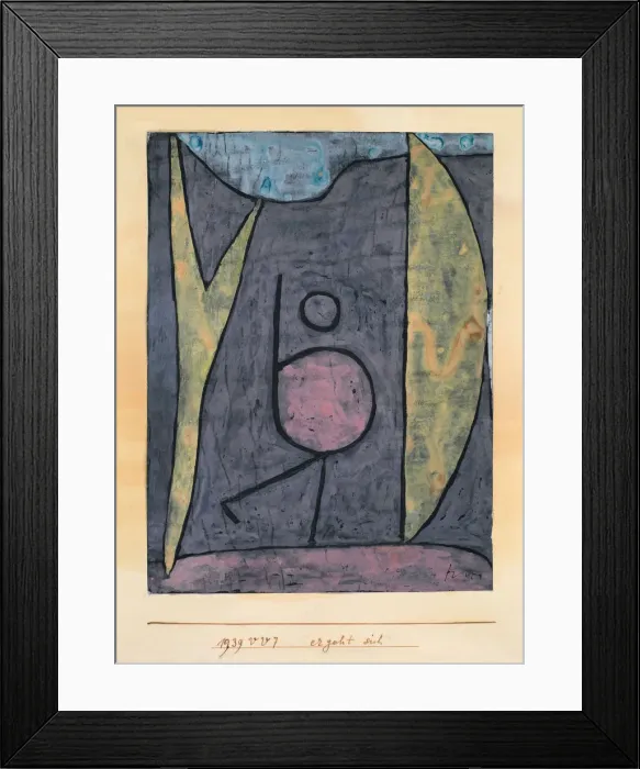 Framed Print : ergeht sich, 1939. Artist: Klee, Paul (1879-1940) Framed Print : ergeht sich, 1939. Artist: Klee, Paul (1879-1940)