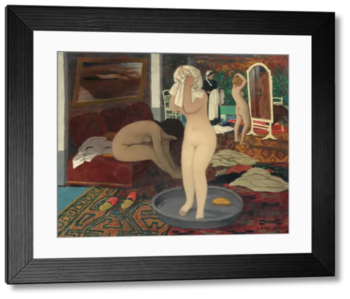Framed Print : Women at their Toilette, 1897. Artist: Vallotton, Felix Edouard (1865-1925) Framed Print : Women at their Toilette, 1897. Artist: Vallotton, Felix Edouard (1865-1925)