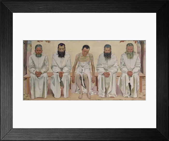 Framed Print : Tired of Life, after 1892. Artist: Hodler, Ferdinand (1853-1918)