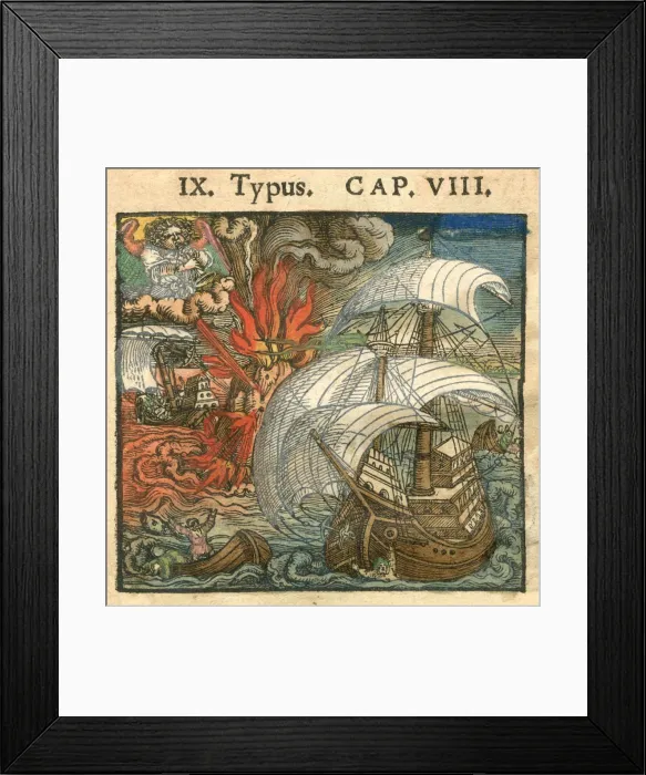 Framed Print : The Deluge, 1540. Artist: Beham, Hans Sebald (1500-1550) Framed Print : The Deluge, 1540. Artist: Beham, Hans Sebald (1500-1550)