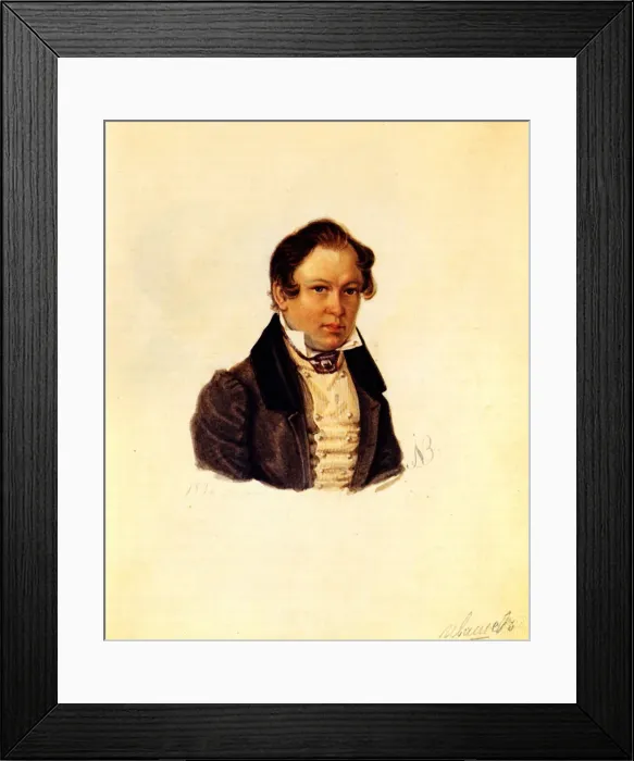 Framed Print : Portrait of Decembrist Vasily Ivashev (1797-1841), 1834. Artist: Bestuzhev, Nikolai Alexandrovich (1791-1855) Framed Print : Portrait of Decembrist Vasily Ivashev (1797-1841), 1834. Artist: Bestuzhev, Nikolai Alexandrovich (1791-1855)