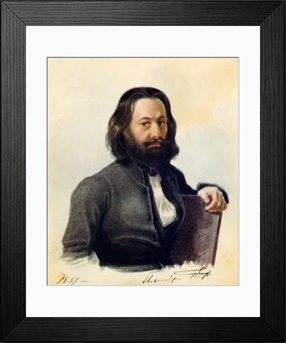Framed Print : Portrait of Decembrist Alexander V. Podzhio (1798-1873), 1837. Artist: Bestuzhev, Nikolai Alexandrovich (1791-1855) Framed Print : Portrait of Decembrist Alexander V. Podzhio (1798-1873), 1837. Artist: Bestuzhev, Nikolai Alexandrovich (1791-1855)