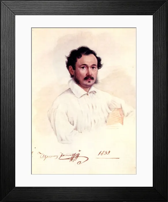 Framed Print : Portrait of Decembrist Duke Dmitry Shchepin-Rostovsky (1798-1858), 1839. Artist: Bestuzhev, Nikolai Alexandrovich (1791-1855) Framed Print : Portrait of Decembrist Duke Dmitry Shchepin-Rostovsky (1798-1858), 1839. Artist: Bestuzhev, Nikolai Alexandrovich (1791-1855)