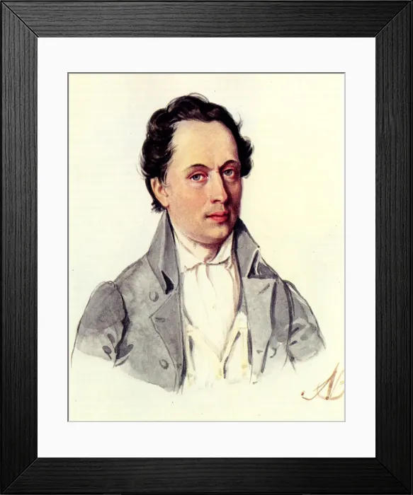Framed Print : Portrait of Leopold Niemirowski (1810-1883), 1843. Artist: Bestuzhev, Nikolai Alexandrovich (1791-1855) Framed Print : Portrait of Leopold Niemirowski (1810-1883), 1843. Artist: Bestuzhev, Nikolai Alexandrovich (1791-1855)