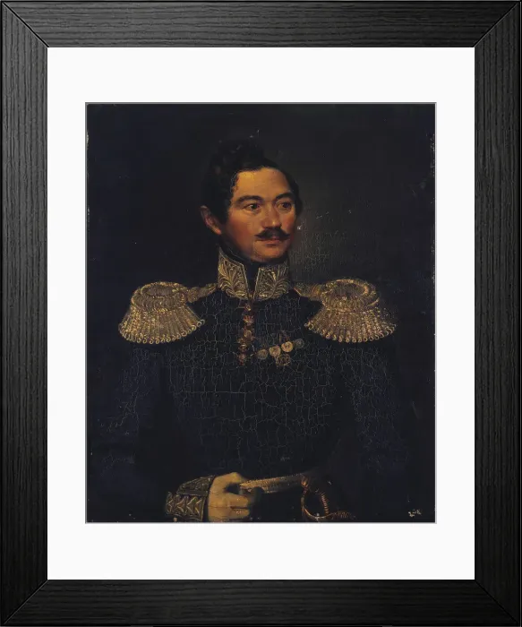 Framed Print : Portrait of general Ivan Alexeyevich Orlov (1795-1874), 1835. Artist: Orlov, Pimen Nikitich (1812-1863) Framed Print : Portrait of general Ivan Alexeyevich Orlov (1795-1874), 1835. Artist: Orlov, Pimen Nikitich (1812-1863)