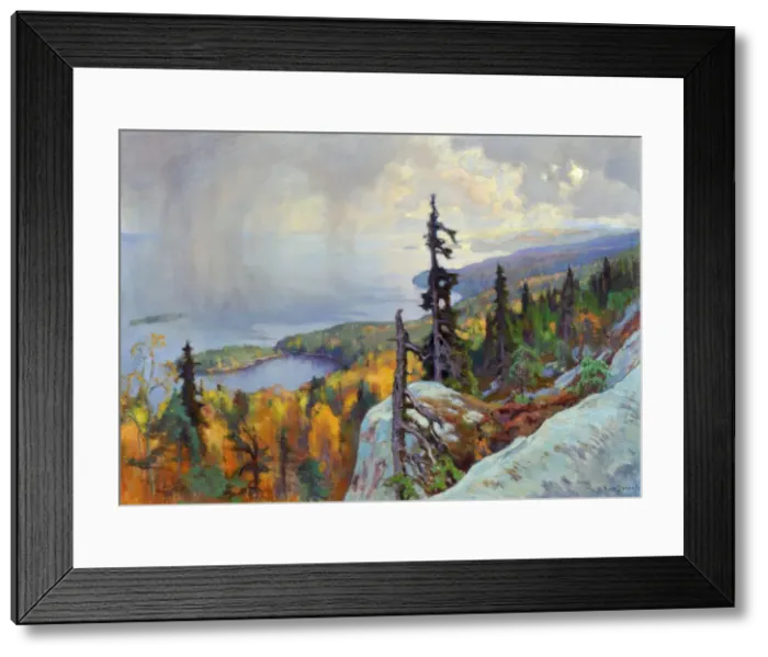 Framed Print : Landscape (Maisema Kolilta), 1930. Artist: Jarnefelt, Eero (1863-1937) Framed Print : Landscape (Maisema Kolilta), 1930. Artist: Jarnefelt, Eero (1863-1937)