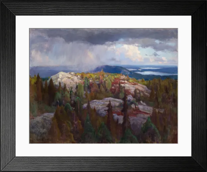 Framed Print : Landscape (Maisema Kolilta), 1918. Artist: Jarnefelt, Eero (1863-1937) Framed Print : Landscape (Maisema Kolilta), 1918. Artist: Jarnefelt, Eero (1863-1937)