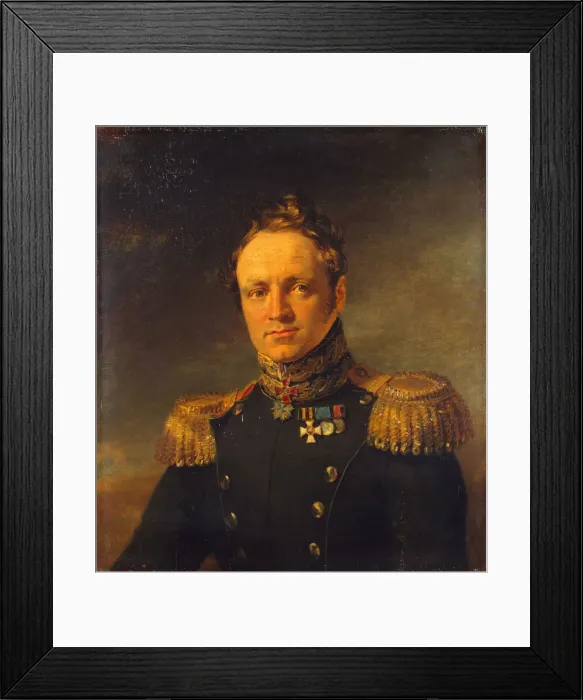 Framed Print : Portrait of Yevgeny Alexandrovich Golovin (1782-1858), before 1825. Artist: Dawe, George (1781-1829) Framed Print : Portrait of Yevgeny Alexandrovich Golovin (1782-1858), before 1825. Artist: Dawe, George (1781-1829)