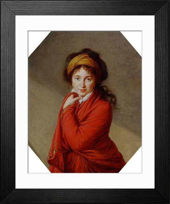 Framed Print : Portrait of Varvara Nikolayevna Golovina (1766?1821), nee Golitsyna, 1797-1799. Artist: Vigee-Lebrun, Marie Louise Elisabeth (1755-1842) Framed Print : Portrait of Varvara Nikolayevna Golovina (1766?1821), nee Golitsyna, 1797-1799. Artist: Vigee-Lebrun, Marie Louise Elisabeth (1755-1842)