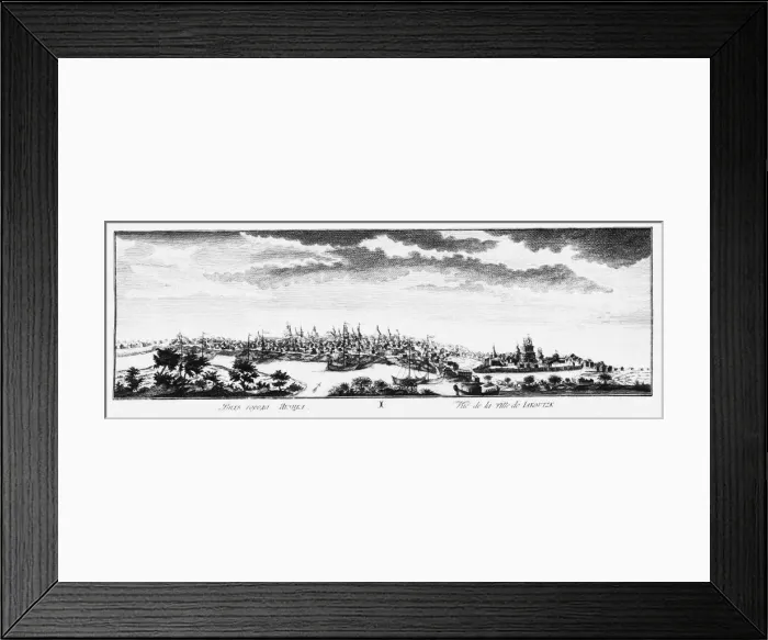 Framed Print : View of Yakutsk, ca 1735. Artist: Lursenius, Johann Wilhelm (1704-1771) Framed Print : View of Yakutsk, ca 1735. Artist: Lursenius, Johann Wilhelm (1704-1771)