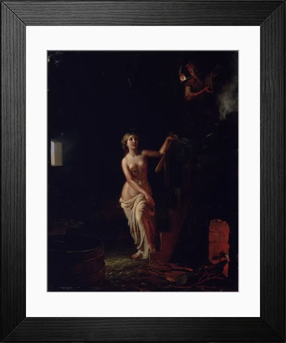 Framed Print : Bridal Sauna, before 1866. Artist: Ekman, Robert Wilhelm (1808-1873)