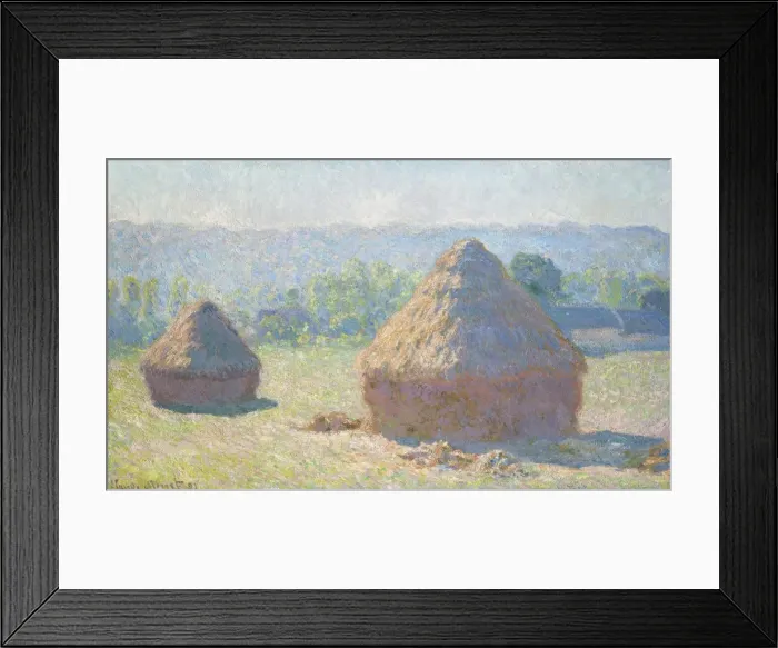 Framed Print : Haystack in the Evening Sun, 1891. Artist: Monet, Claude (1840-1926) Framed Print : Haystack in the Evening Sun, 1891. Artist: Monet, Claude (1840-1926)