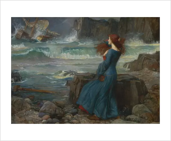 Miranda. The Tempest, 1916. Artist: Waterhouse, John William (1849-1917)