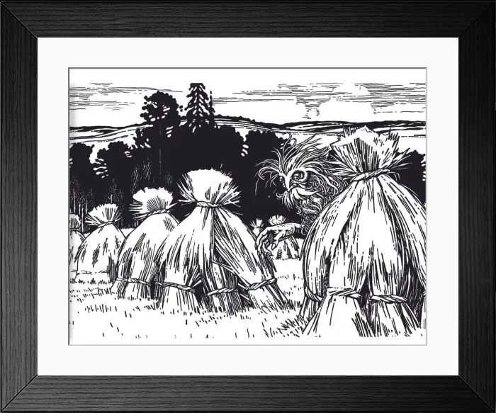 Framed Print : Polevik, 1934. Artist: Bilibin, Ivan Yakovlevich (1876-1942) Framed Print : Polevik, 1934. Artist: Bilibin, Ivan Yakovlevich (1876-1942)