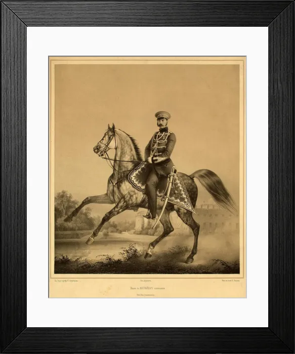 Framed Print : Portrait of Emperor Alexander II (1818-1881), 1860s-1870s. Artist: Borel, Pyotr Fyodorovich (1829-1898) Framed Print : Portrait of Emperor Alexander II (1818-1881), 1860s-1870s. Artist: Borel, Pyotr Fyodorovich (1829-1898)