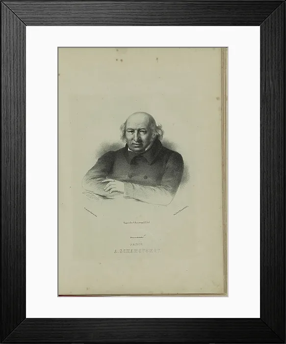 Framed Print : Portrait of the author Prince Alexander Shakhovskoi (1777-1846), 1860s. Artist: Borel, Pyotr Fyodorovich (1829-1898) Framed Print : Portrait of the author Prince Alexander Shakhovskoi (1777-1846), 1860s. Artist: Borel, Pyotr Fyodorovich (1829-1898)
