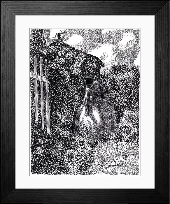 Framed Print : At the garden pavilion. Symbolist magazine Vesy (The Balance), 1905. Artist: Borisov-Musatov, Viktor Elpidiforovich (1870-1905) Framed Print : At the garden pavilion. Symbolist magazine Vesy (The Balance), 1905. Artist: Borisov-Musatov, Viktor Elpidiforovich (1870-1905)