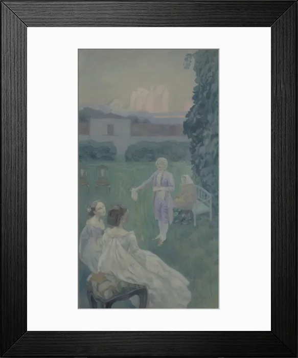 Framed Print : Harmony, 1900. Artist: Borisov-Musatov, Viktor Elpidiforovich (1870-1905) Framed Print : Harmony, 1900. Artist: Borisov-Musatov, Viktor Elpidiforovich (1870-1905)