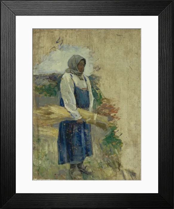 Framed Print : A reaper, 1896. Artist: Borisov-Musatov, Viktor Elpidiforovich (1870-1905) Framed Print : A reaper, 1896. Artist: Borisov-Musatov, Viktor Elpidiforovich (1870-1905)