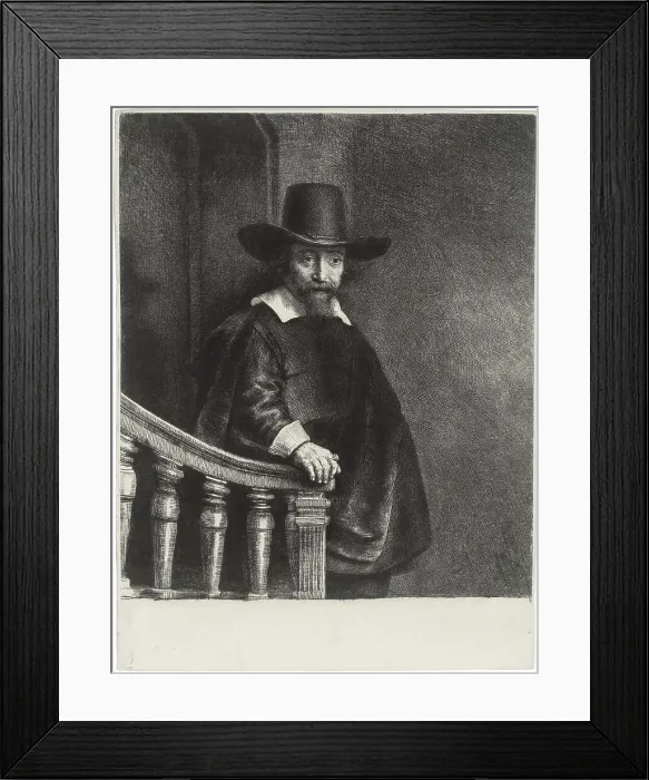 Framed Print : Ephraim Bueno, Jewish Physician, 1647. Artist: Rembrandt van Rhijn (1606-1669) Framed Print : Ephraim Bueno, Jewish Physician, 1647. Artist: Rembrandt van Rhijn (1606-1669)