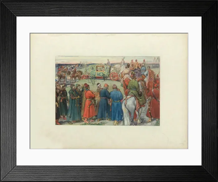 Framed Print : Tsars Alexei Mikhailovich Ride to the Hunt, 1896. Artist: Vasnetsov, Viktor Mikhaylovich (1848-1926) Framed Print : Tsars Alexei Mikhailovich Ride to the Hunt, 1896. Artist: Vasnetsov, Viktor Mikhaylovich (1848-1926)