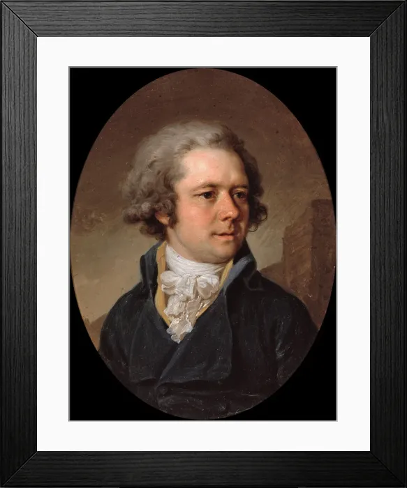 Framed Print : Portrait of the architect Adam Menelaws (1753-1831), Early 1790s. Artist: Borovikovsky, Vladimir Lukich (1757-1825) Framed Print : Portrait of the architect Adam Menelaws (1753-1831), Early 1790s. Artist: Borovikovsky, Vladimir Lukich (1757-1825)