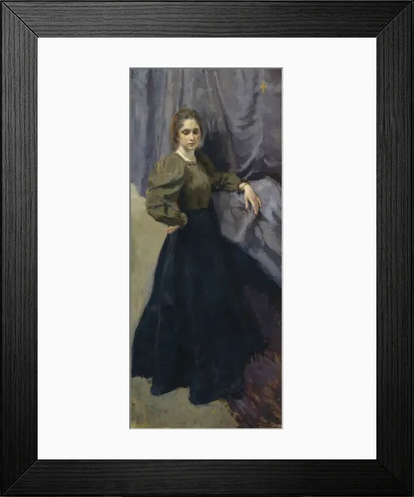 Framed Print : Portrait of the painter Yelizaveta Martynova (1868-1905), 1896. Artist: Braz, Osip Emmanuilovich (1872-1936) Framed Print : Portrait of the painter Yelizaveta Martynova (1868-1905), 1896. Artist: Braz, Osip Emmanuilovich (1872-1936)