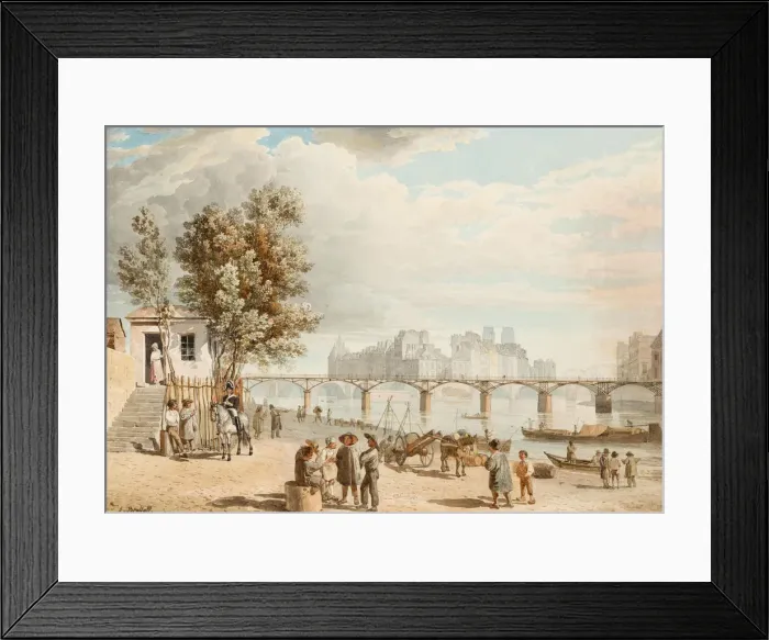 Framed Print : View of Paris. Artist: Briullov, Alexander Pavlovich (1798-1877) Framed Print : View of Paris. Artist: Briullov, Alexander Pavlovich (1798-1877)