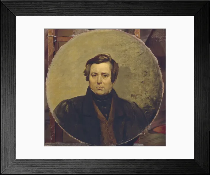 Framed Print : Portrait of the author Vasily Ivanovich Orlov (1792-1860), 1836. Artist: Briullov, Karl Pavlovich (1799-1852)