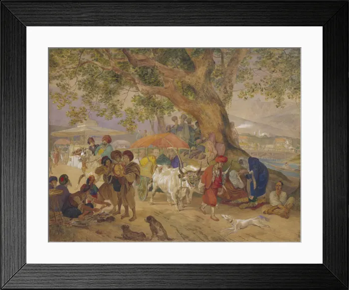 Framed Print : Sweet Water Springs near Constantinople, 1849. Artist: Briullov, Karl Pavlovich (1799-1852) Framed Print : Sweet Water Springs near Constantinople, 1849. Artist: Briullov, Karl Pavlovich (1799-1852)
