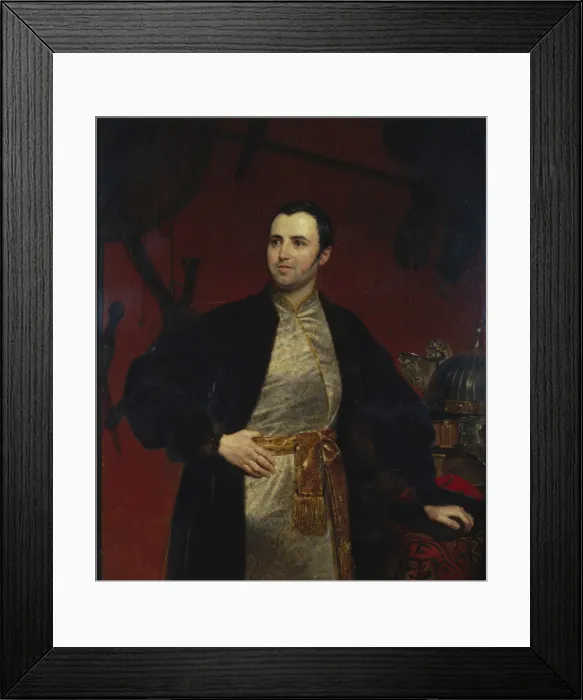 Framed Print : Portrait of Prince Mikhail Andreyevich Obolensky (1805-1873), 1846. Artist: Briullov, Karl Pavlovich (1799-1852) Framed Print : Portrait of Prince Mikhail Andreyevich Obolensky (1805-1873), 1846. Artist: Briullov, Karl Pavlovich (1799-1852)