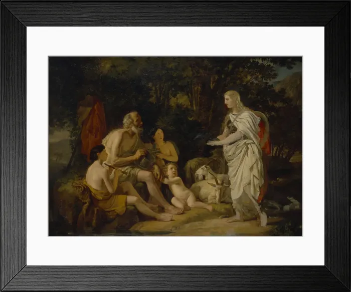 Framed Print : Erminia and the Shepherds, 1824. Artist: Briullov, Karl Pavlovich (1799-1852) Framed Print : Erminia and the Shepherds, 1824. Artist: Briullov, Karl Pavlovich (1799-1852)