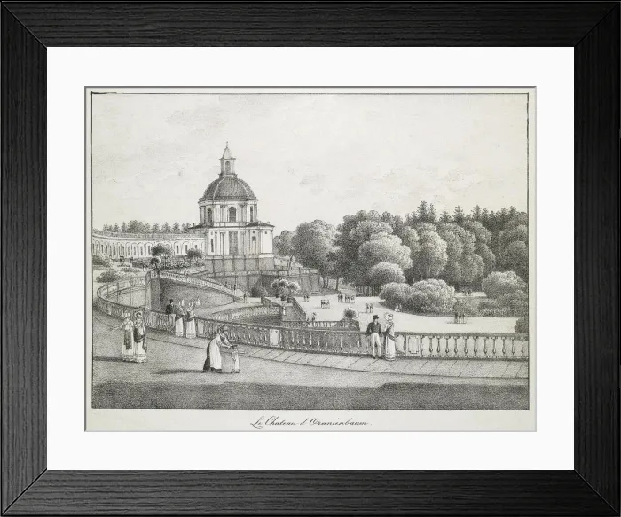 Framed Print : View of the Church of the Great Palace in Oranienbaum, 1821-1822. Artist: Martynov, Andrei Yefimovich (1768-1826) Framed Print : View of the Church of the Great Palace in Oranienbaum, 1821-1822. Artist: Martynov, Andrei Yefimovich (1768-1826)