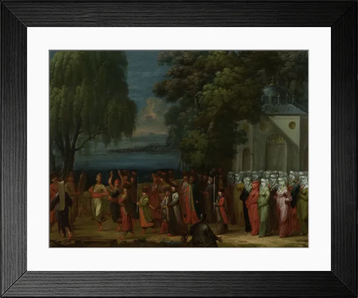 Framed Print : Armenian Wedding, ca 1720-1730. Artist: Vanmour (Van Mour), Jean-Baptiste (1671-1737) Framed Print : Armenian Wedding, ca 1720-1730. Artist: Vanmour (Van Mour), Jean-Baptiste (1671-1737)