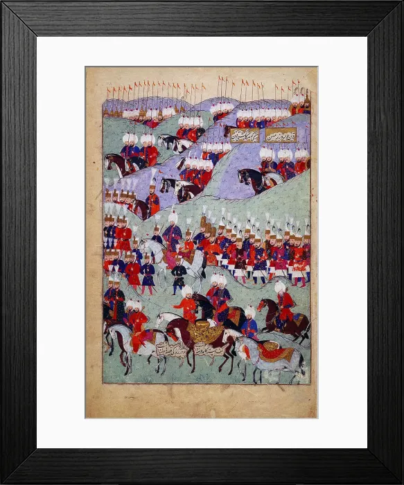 Framed Print : Funeral of Sultan Suleyman the Magnificent. (History of Sultan Suleyman), 1579. Artist: Anonymous Framed Print : Funeral of Sultan Suleyman the Magnificent. (History of Sultan Suleyman), 1579. Artist: Anonymous