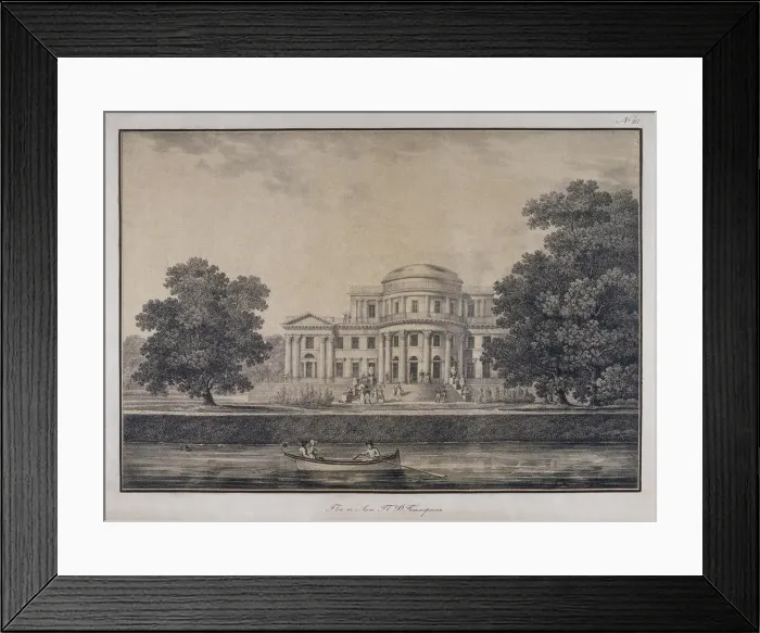 Framed Print : The Yelagin Palace in Saint Petersburg, 1823. Artist: Beggrov, Karl Petrovich (1799-1875) Framed Print : The Yelagin Palace in Saint Petersburg, 1823. Artist: Beggrov, Karl Petrovich (1799-1875)