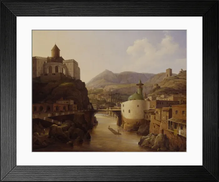 Framed Print : View of Tiflis, 1839. Artist: Chernetsov, Nikanor Grigoryevich (1805-1879) Framed Print : View of Tiflis, 1839. Artist: Chernetsov, Nikanor Grigoryevich (1805-1879)