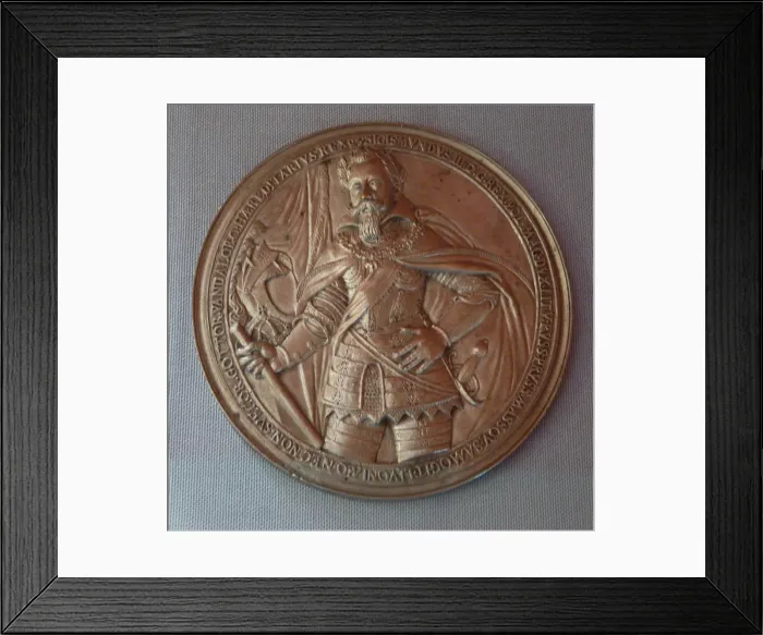 Framed Print : Medal commemorating Sigismund IIIs Victory at Smolensk. Artist: Anonymous Framed Print : Medal commemorating Sigismund IIIs Victory at Smolensk. Artist: Anonymous