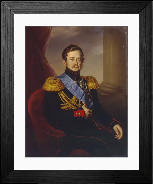 Framed Print : Portrait of Ivan Fyodorovich Paskevich, Count of Erivan, Viceroy of the Kingdom of Poland, 1845. Artist: Kaniewski, Jan Ksawery (1805-1867) Framed Print : Portrait of Ivan Fyodorovich Paskevich, Count of Erivan, Viceroy of the Kingdom of Poland, 1845. Artist: Kaniewski, Jan Ksawery (1805-1867)
