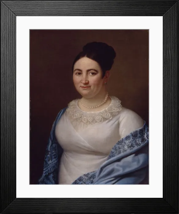Framed Print : Portrait of a Lady, 1855. Artist: Anonymous Framed Print : Portrait of a Lady, 1855. Artist: Anonymous