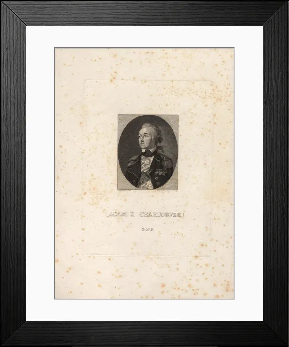Framed Print : Prince Adam Kazimierz Czartoryski (1734-1823). Artist: Anonymous Framed Print : Prince Adam Kazimierz Czartoryski (1734-1823). Artist: Anonymous