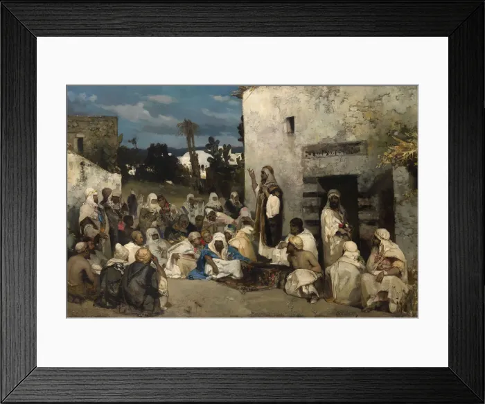 Framed Print : The Sermon at Capernaum. Artist: Kotarbinsky, Vasilii (Wilhelm) Alexandrovich (1849-1921) Framed Print : The Sermon at Capernaum. Artist: Kotarbinsky, Vasilii (Wilhelm) Alexandrovich (1849-1921)