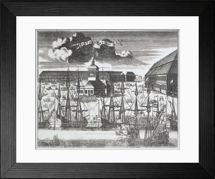 Framed Print : View of Troitskaya (Trinity) Square on City Island in St Petersburg, 1717 Framed Print : View of Troitskaya (Trinity) Square on City Island in St Petersburg, 1717