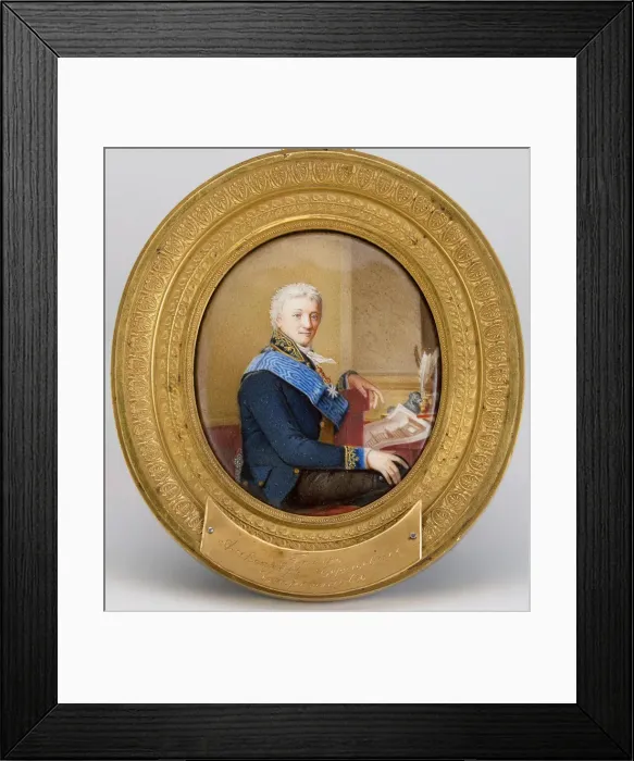 Framed Print : Portrait of Prince Alexander Sergeevich Stroganov (1771-1815), 1806-1807 Framed Print : Portrait of Prince Alexander Sergeevich Stroganov (1771-1815), 1806-1807